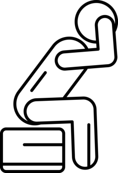 Man Sitting With Headache Sketch Style Svg Vector, Free Vectors File